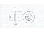 MAGNETI MARELLI Bremsscheibe 360406021701 240mm 11mm für ALFA ROMEO