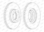 JURID Bremsscheibe 562105jc 280mm 24mm für Vaughall GM RENAULT