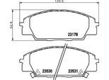 HELLA Bremsbelagsatz, Scheibenbremse 8db355009731 für ISUZU ACURA HONDA