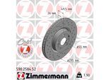ZIMMERMANN Bremsscheibe 590258452 Vorderachse Gelocht 295mm 26mm für TOYOTA