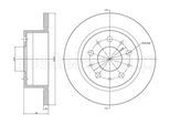 METELLI Bremsscheibe 230911c voll 300mm 16mm für Peugeot Fiat Citroën