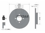 TEXTAR Bremsscheibe 92026400 260mm 13mm für BMW