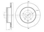 METELLI Bremsscheibe 231322c belüftet 292mm 16mm für RENAULT
