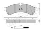 METELLI Bremsbelagsatz, Scheibenbremse 2208510 für Iveco