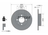 TEXTAR Bremsscheibe 92098203 232mm 9mm für VW