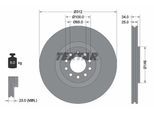 TEXTAR Bremsscheibe PRO+ 92098505 312mm 25mm für VW (FAW)