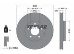 TEXTAR Bremsscheibe 92116005 306mm 28mm für NISSAN Opel RENAULT