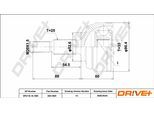 DRIVE+ Gelenksatz, Antriebswelle dp2110101885 für RENAULT DACIA