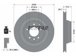 TEXTAR Bremsscheibe PRO 92151403 358mm 28mm für VW SEAT