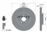TEXTAR Bremsscheibe PRO+ 92160205 345mm 30mm für Skoda SEAT VW