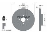 TEXTAR Bremsscheibe 92180303 275mm 25mm für TOYOTA (FAW)