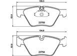 HELLA Bremsbelagsatz, Scheibenbremse 8db355015031 für BMW (BRILLIANCE)