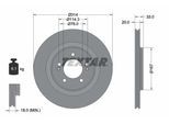TEXTAR Bremsscheibe 92296203 314mm 20mm für HYUNDAI
