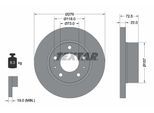 TEXTAR Bremsscheibe PRO 93104603 276mm 22mm für Iveco