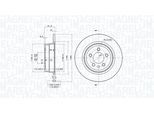 MAGNETI MARELLI Bremsscheibe 360406014701 280mm 10mm für ROVER