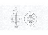 MAGNETI MARELLI Bremsscheibe 360406049601 239mm 18mm für VW