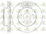ROADHOUSE Bremsscheibe 689510 Vorderachse belüftet 288mm 28mm für VW JEEP