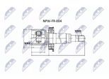 NTY Gelenksatz, Antriebswelle npwfr004 getriebeseitig