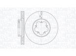 MAGNETI MARELLI Bremsscheibe 361302040542 300mm 28mm für Ford