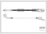 CORTECO Bremsschlauch 19032955 Vorderachse links für Chrysler JEEP