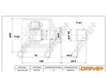 DRIVE+ Gelenksatz, Antriebswelle dp2110101628 für Fiat ALFA ROMEO Citroën