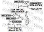 FEBEST Lenker, Radaufhängung 1224jx1fur Vorderachse oben für HYUNDAI