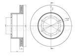 METELLI Bremsscheibe 230880 belüftet 303mm 28mm für Mercedes VW