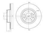 METELLI Bremsscheibe 230888c voll 290mm 14mm für Peugeot Fiat TOYOTA