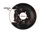 VAN WEZEL Spritzblech, Bremsscheibe 5393377 Hinterachse links für TOYOTA