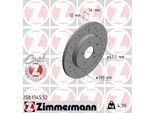 ZIMMERMANN Bremsscheibe 250134552 Hinterachse Gelocht 280mm 12mm für Ford JAGUAR