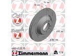 ZIMMERMANN Bremsscheibe 460453375 Hinterachse rechts 380mm 30mm für Porsche
