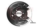 VAN WEZEL Spritzblech, Bremsscheibe 5430376 Hinterachse rechts für TOYOTA