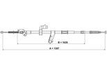 ATE Seilzug, Feststellbremse 24372719242 für TOYOTA