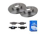 ATE Bremsensatz, Scheibenbremse 142022033 Vorderachse voll 257mm 12mm für Fiat
