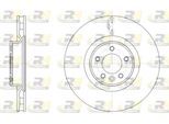 ROADHOUSE Bremsscheibe 6161110 Vorderachse belüftet 380mm 34mm für LAND ROVER