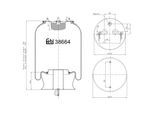 FEBI BILSTEIN 38664 Vorderachse rechts 250mm