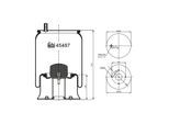 FEBI BILSTEIN 45487 Hinterachse 258mm für Mercedes