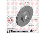 ZIMMERMANN Bremsscheibe COAT Z 150344820 Vorderachse belüftet 348mm 30mm für BMW
