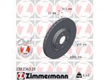 ZIMMERMANN Bremsscheibe 230236320 Vorderachse belüftet 284mm 22mm für Fiat