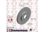 ZIMMERMANN Bremsscheibe COAT Z 250134420 Vorderachse belüftet 300mm 24mm für Ford JAGUAR