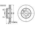 ATE Bremsscheibe 24011701051 belüftet 231mm 17mm für Suzuki