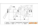 DRIVE+ Gelenksatz, Antriebswelle dp2110101532 für DACIA RENAULT