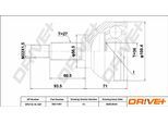 DRIVE+ Gelenksatz, Antriebswelle dp2110101407 für Opel RENAULT
