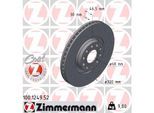 ZIMMERMANN Bremsscheibe 100124952 Vorderachse Gelocht 320mm 30mm für VAG Audi (FAW)
