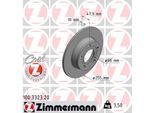 ZIMMERMANN Bremsscheibe 100332320 Hinterachse voll 255mm 10mm für Audi