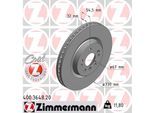 ZIMMERMANN Bremsscheibe 400364820 Vorderachse belüftet 330mm 32mm für Mercedes