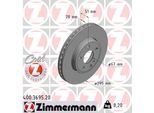ZIMMERMANN Bremsscheibe 400369520 Vorderachse belüftet 295mm 28mm für Mercedes