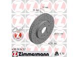 ZIMMERMANN Bremsscheibe 430261452 Vorderachse Gelocht 296mm 30mm für Opel GM