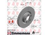 ZIMMERMANN Bremsscheibe COAT Z 460157520 Vorderachse belüftet 368mm 36mm für Porsche VAG