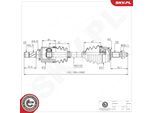 ESEN SKV Antriebswelle 40skv248 für Opel Vaughall